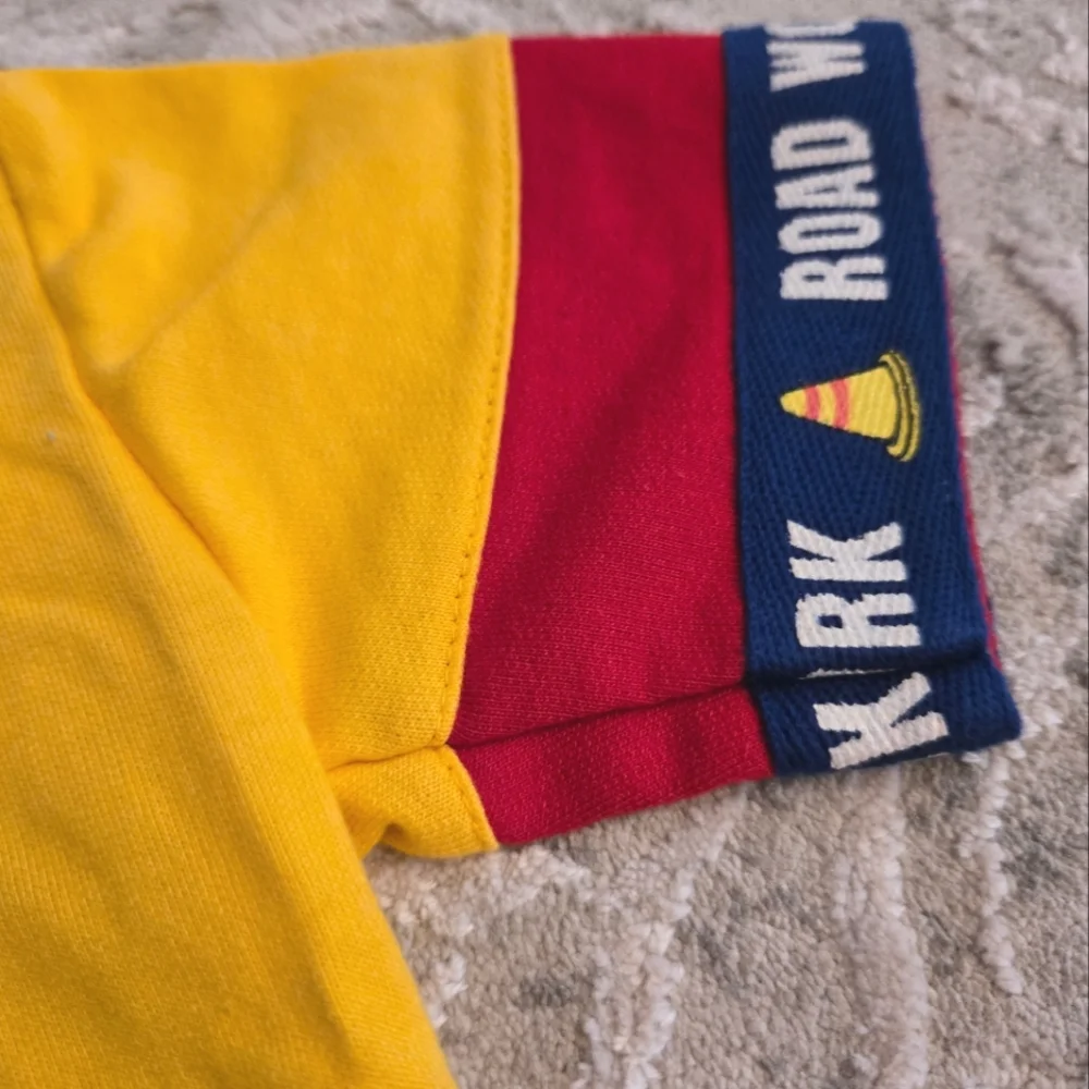 KidZone Vintage Y2k Construction Theme T-Shirt and Shorts Set
